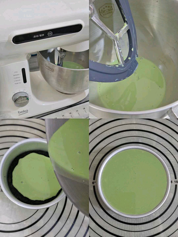 抹茶酸奶慕斯蛋糕