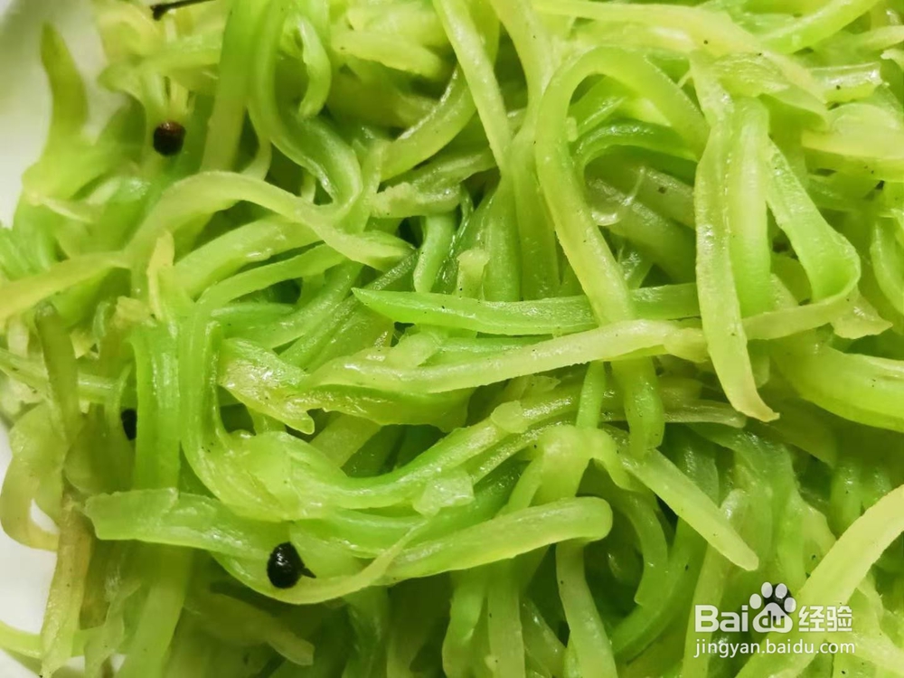 椒香青笋丝---便秘小菜谱