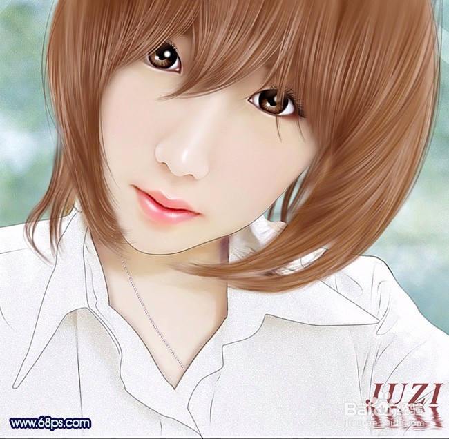 ps照片转手绘教程