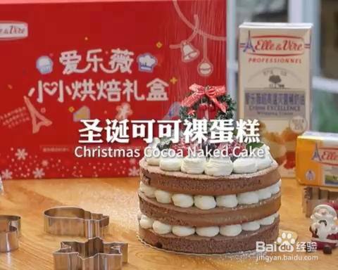圣诞可可裸蛋糕的做法