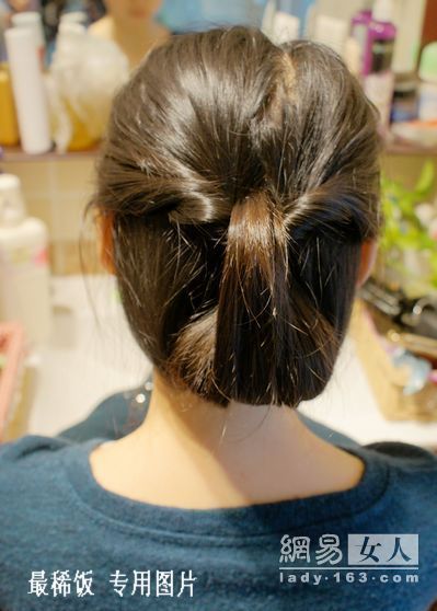 怎样扎淑女盘发？