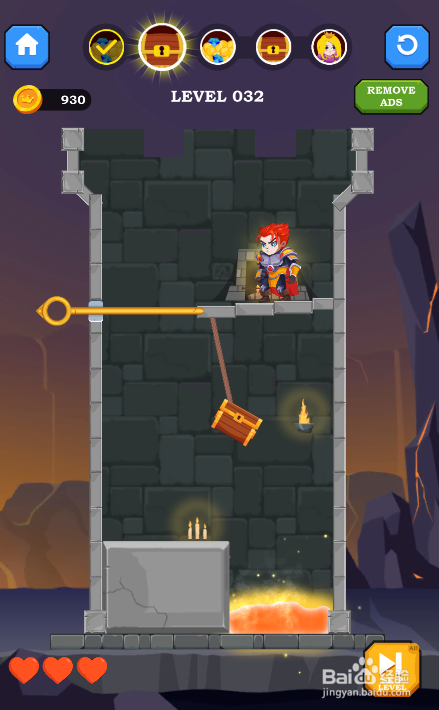 Hero Rescue Online的LEVEL 032怎样通过？