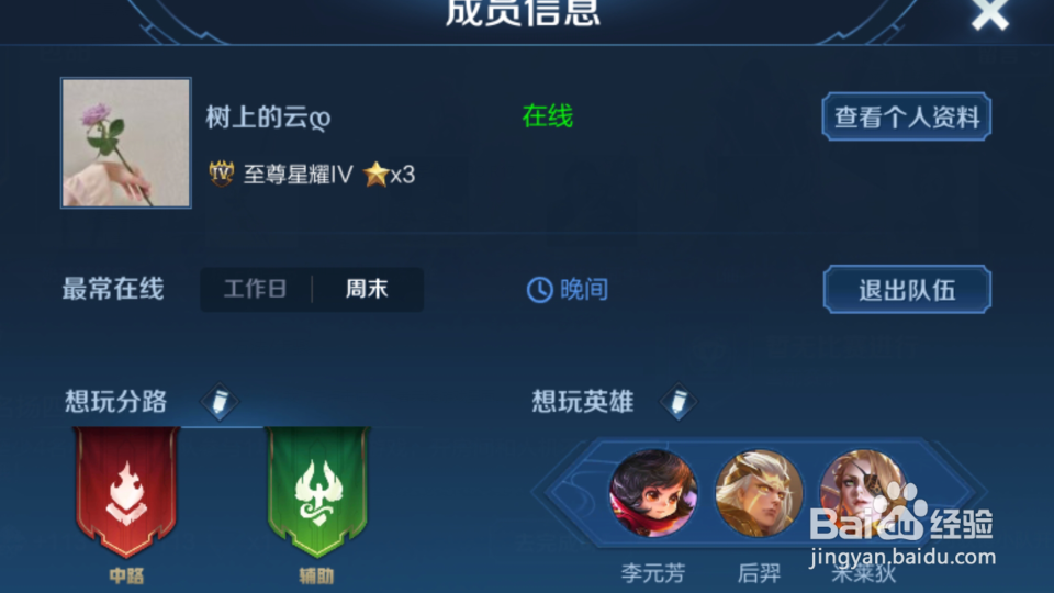 王者荣耀如何退出小队