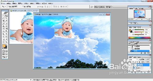 【PHOTOSHOP】如何制作“云中精灵”的效果