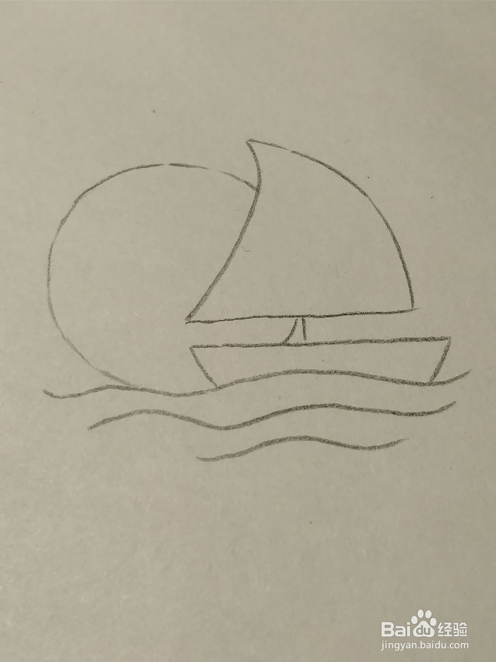 怎么简笔画画帆船