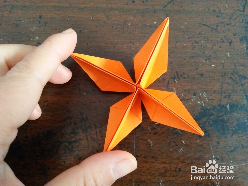 花草系列之十字形装饰花怎么折