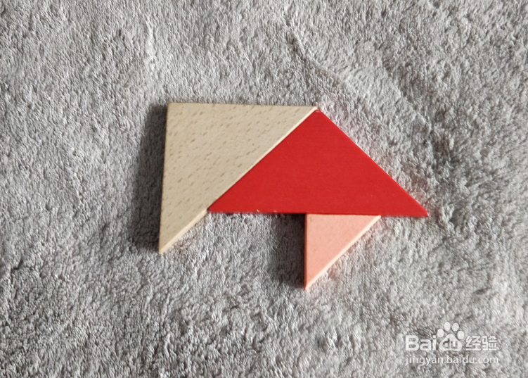 非洲草原上的斑马用七巧板怎么拼?