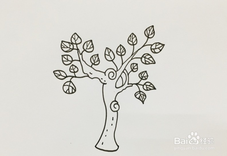 伴儿成长简笔画系列-桑树怎么画