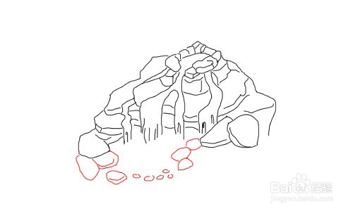 瀑布泉怎么画