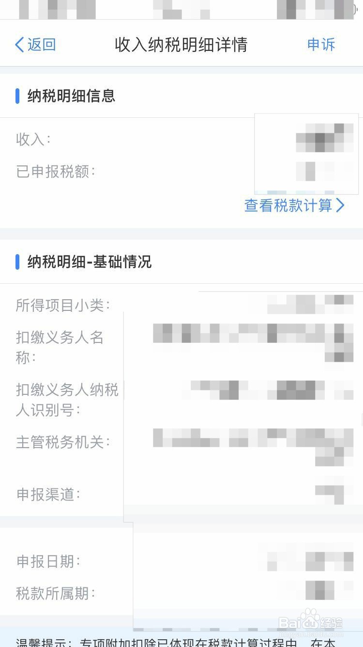 个人所得税收入纳税明细怎么查询
