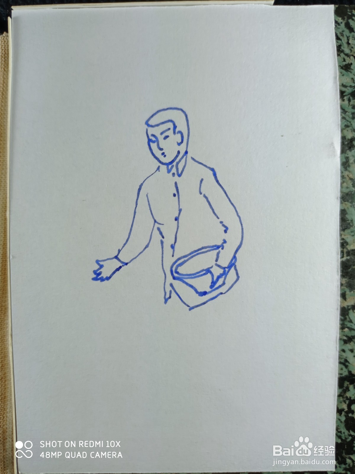 怎样画简笔画“农民伯伯撒种子”？