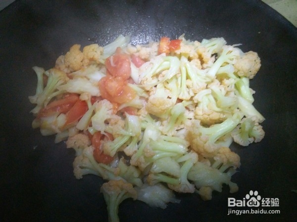 炒花菜的做法