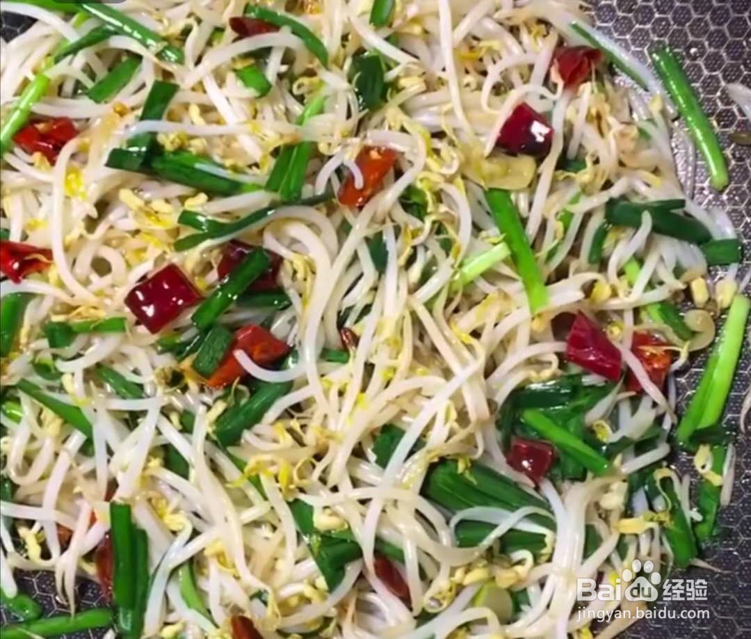 韭菜炒绿豆芽
