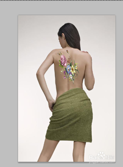 ps怎么制作人体彩绘图片？