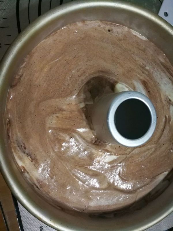 焦糖大理石戚风蛋糕