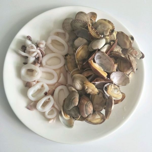 蒜蓉粉丝烤花蛤鱿鱼