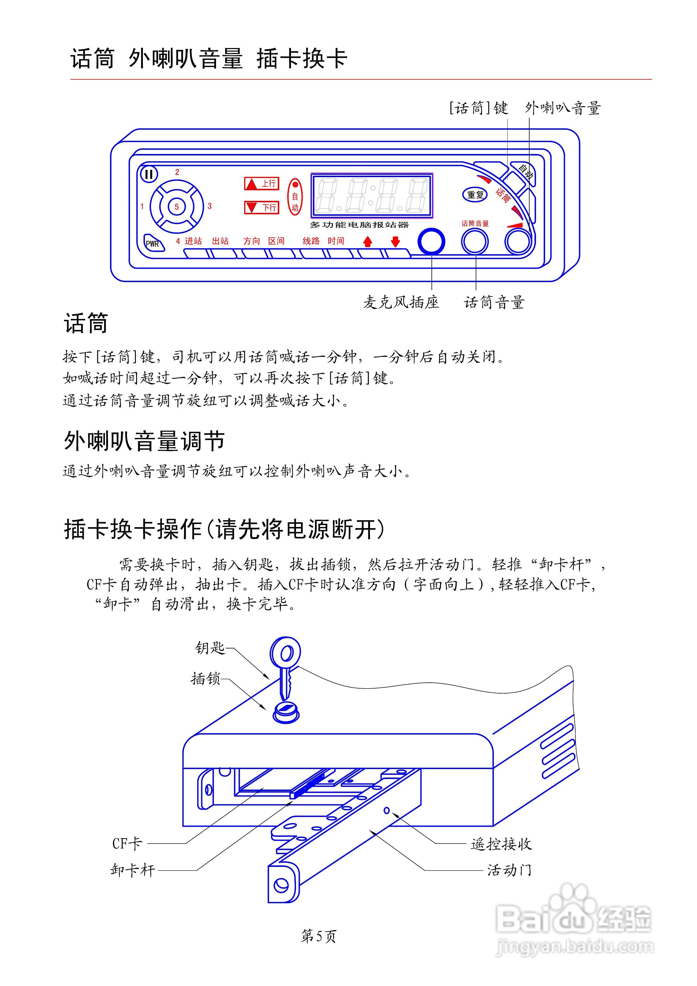宇松YF602报站器说明书