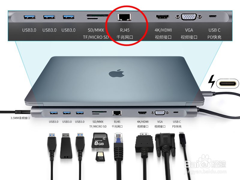 MacBook如何使用Type-C扩展坞连接千兆有线网络