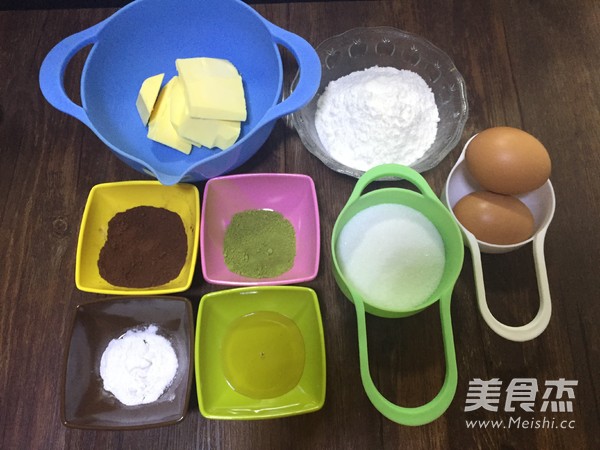 三色玛德琳蛋糕