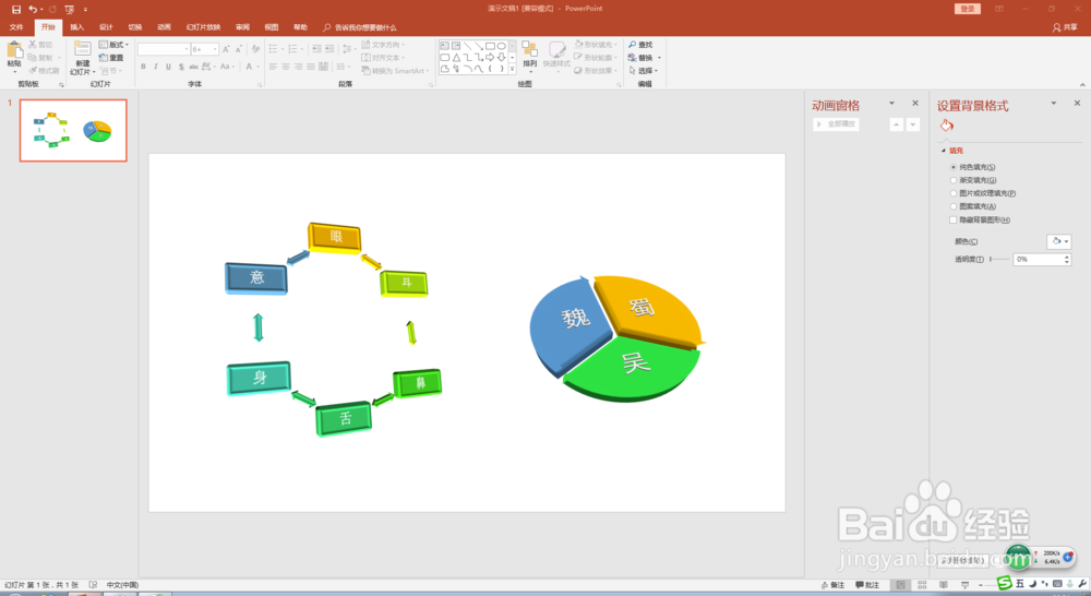 PPT中SmartArt 功能的操作使用