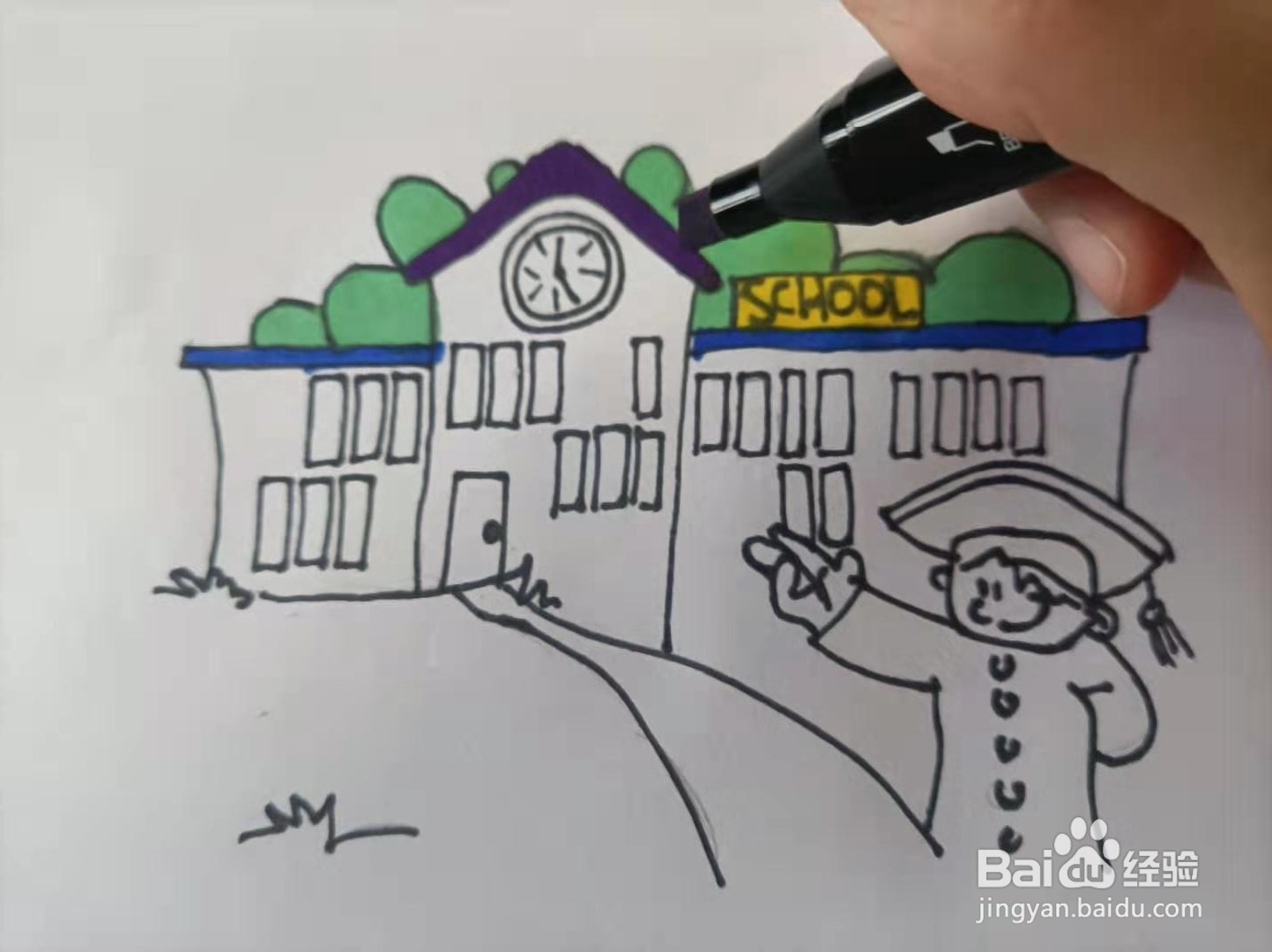 开家长会好看又简单的画