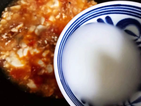 西红柿虾干豆腐羹