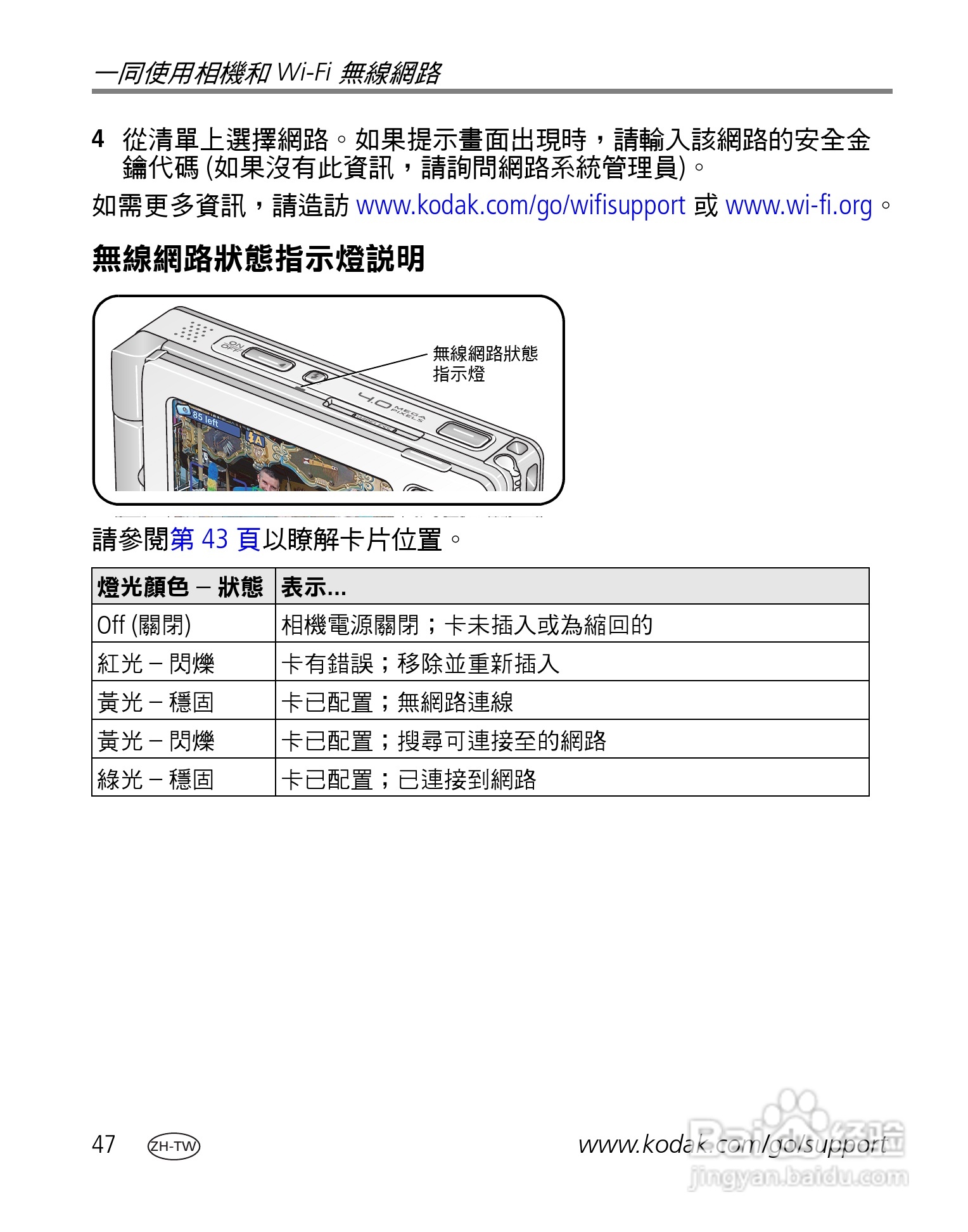 Kodak EasyShare-One 变焦数位相机使用说明书:[6]