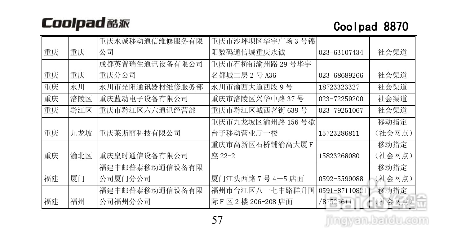酷派Coolpad 8870手机说明书:[7]