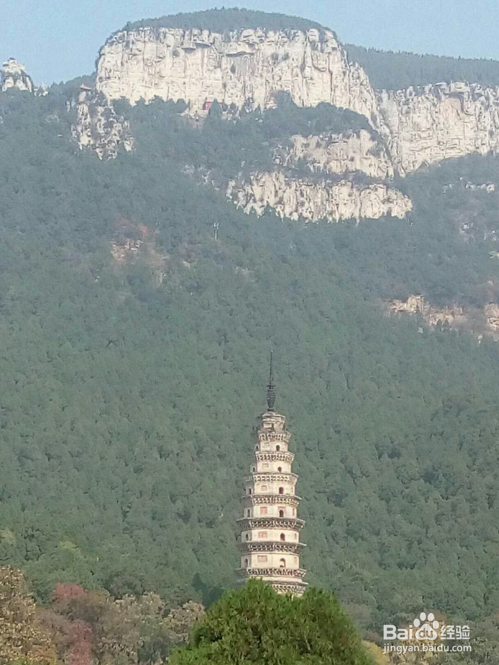 雄伟壮观的,灵岩寺塔景
