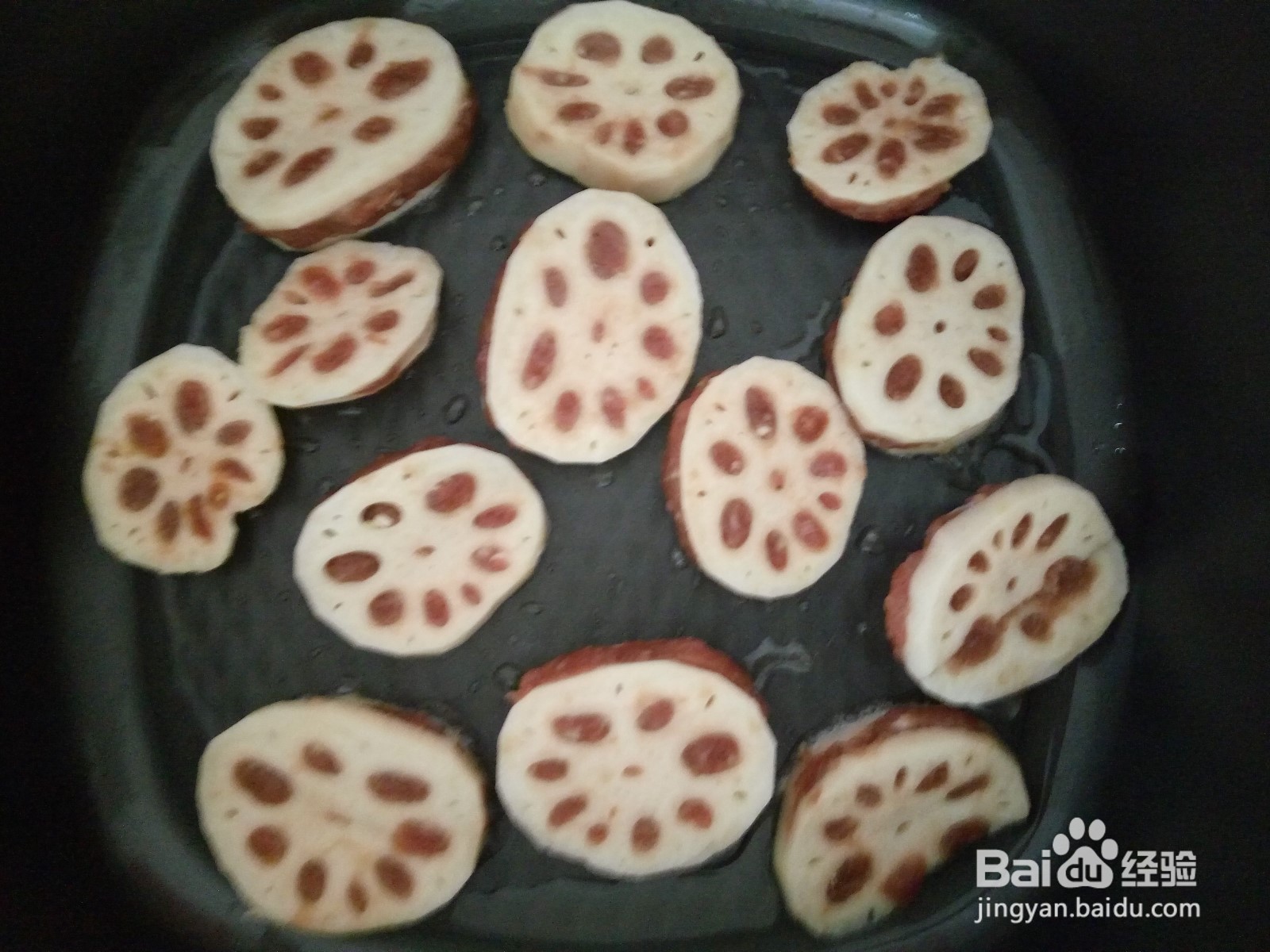 莲藕片酿肉的做法