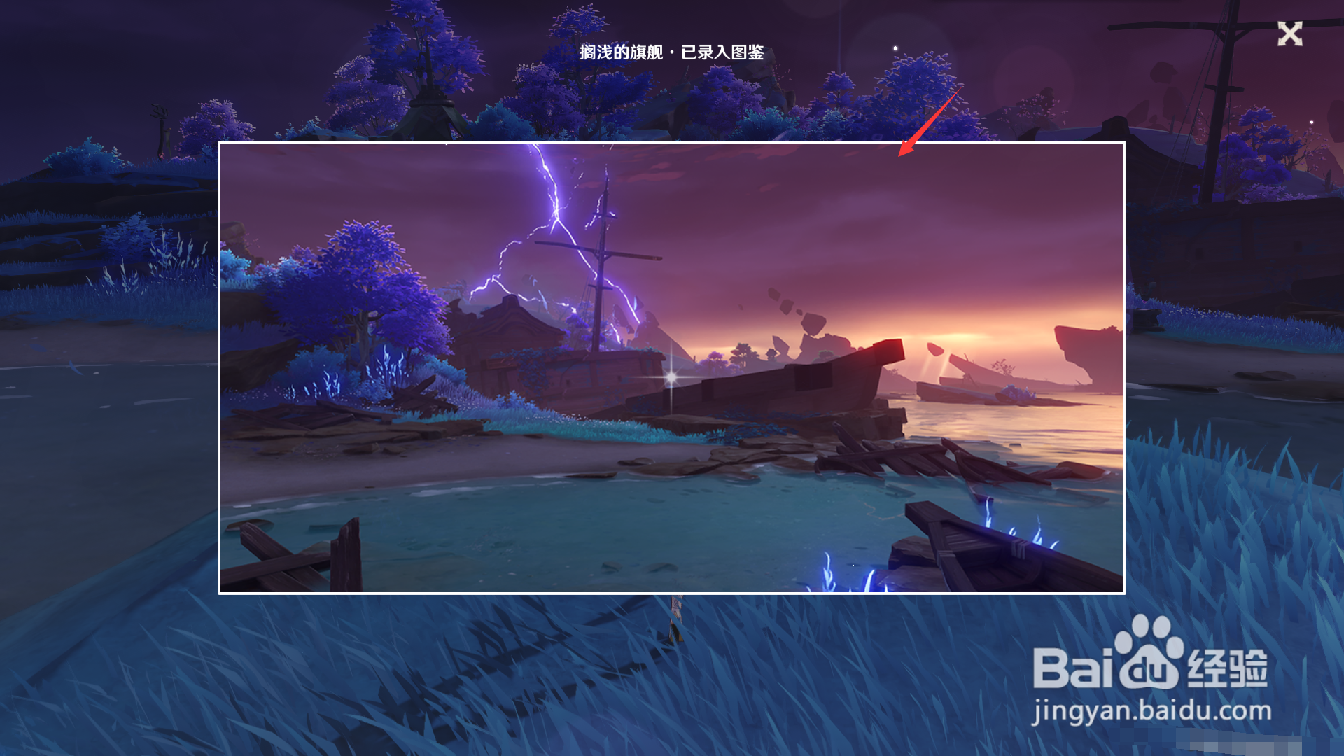 稻妻观景点六的位置。