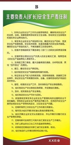 公司总工(技术负责人)安全生产责任制