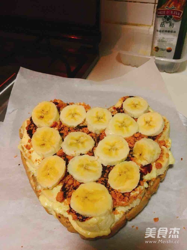香蕉巧克力卡仕达蛋糕