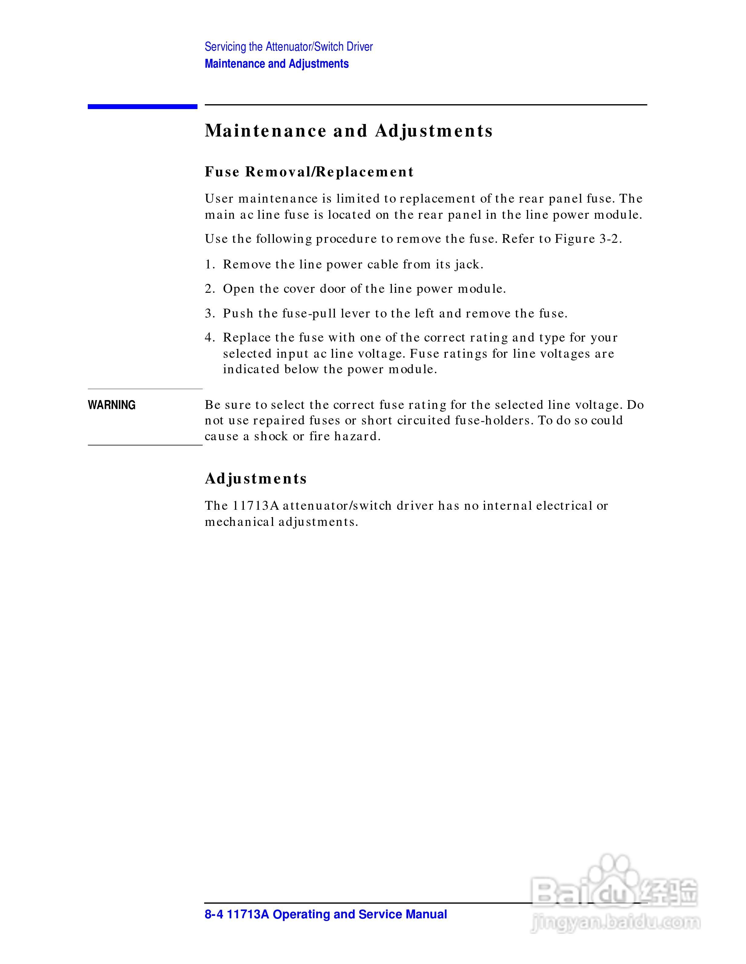 Agilent/HP 11713A衰减器说明书:[7]