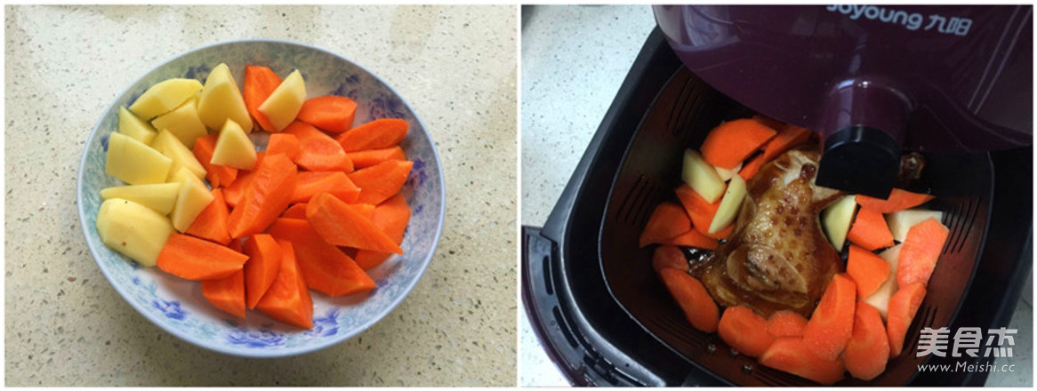 双蔬烤鸡腿的做法