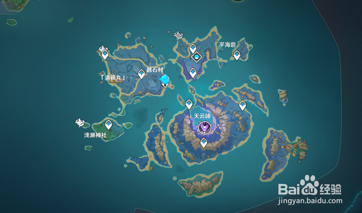 原神清籁岛地图怎么开