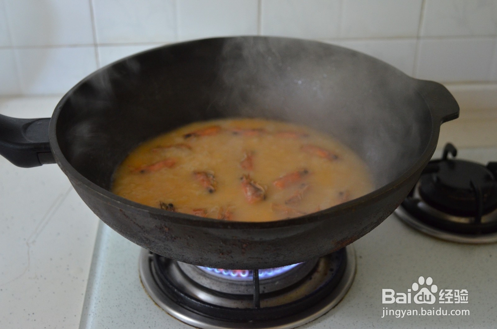 虾头紫菜油条子汤