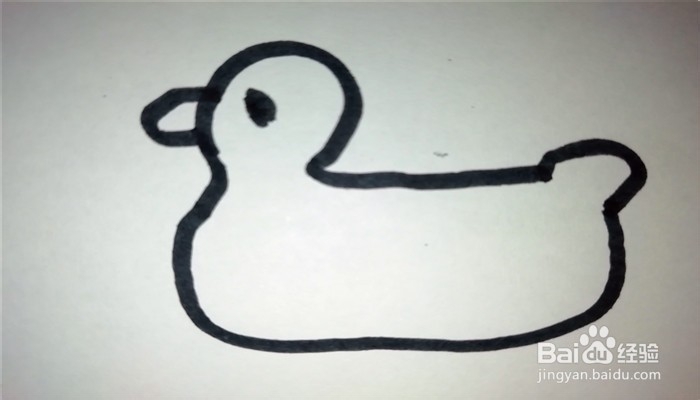怎么画简笔画小鸭子