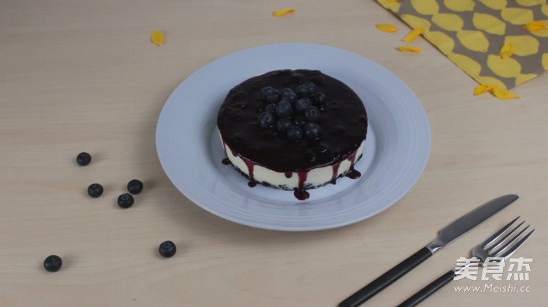 6寸蓝莓奶冻芝士蛋糕