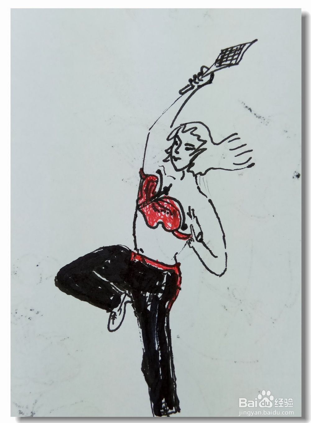 怎样画简笔画“夏日练舞