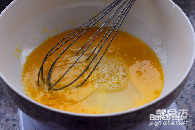 彩糖戚风的做法