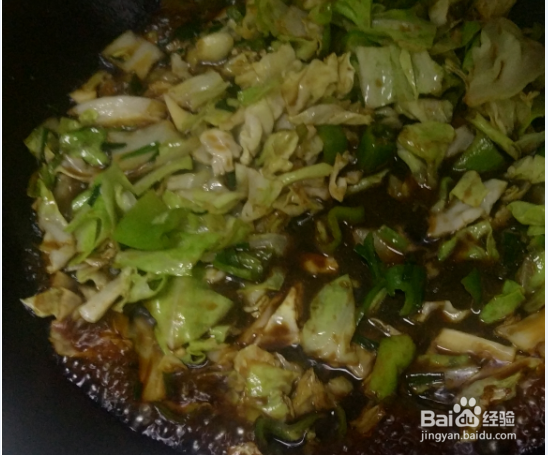 怎么制作青椒炒包菜