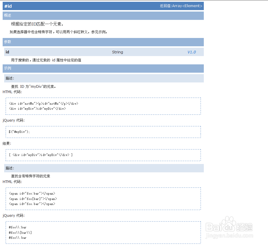 jquery经验分享：[1]jquery选择器（id）