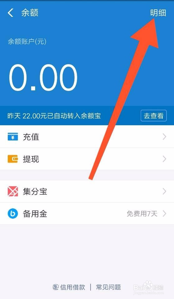 怎么查看支付宝的收入明细？