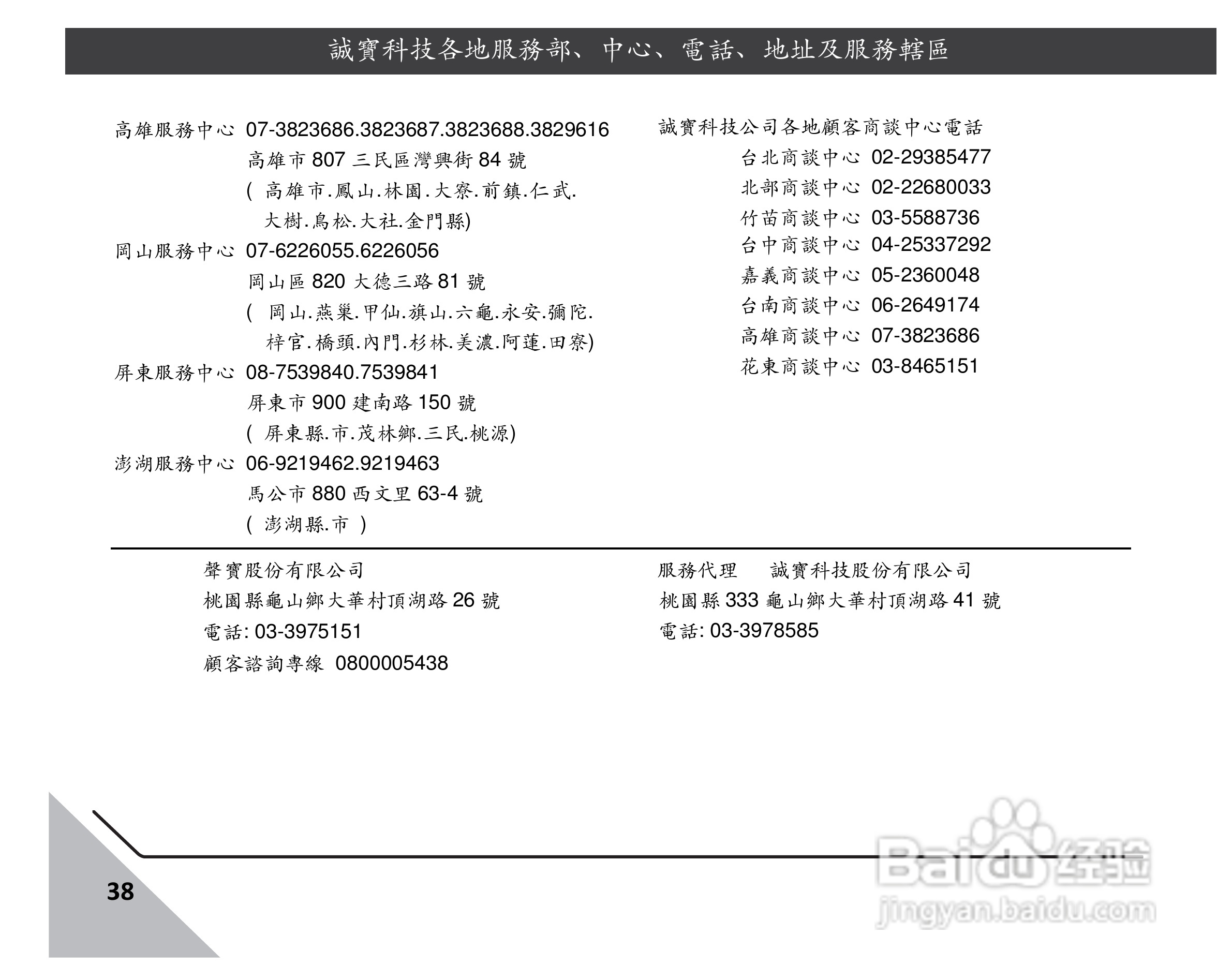 声宝EM-46VE8105D多媒体液晶显示器说明书:[4]