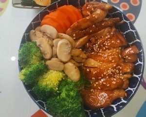 和风日式照烧鸡肉饭