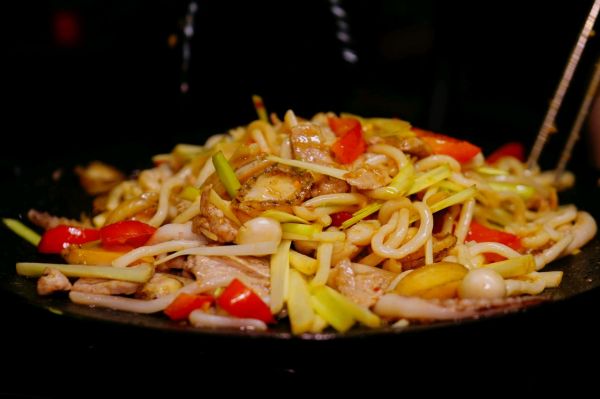 日式海鲜炒乌冬面