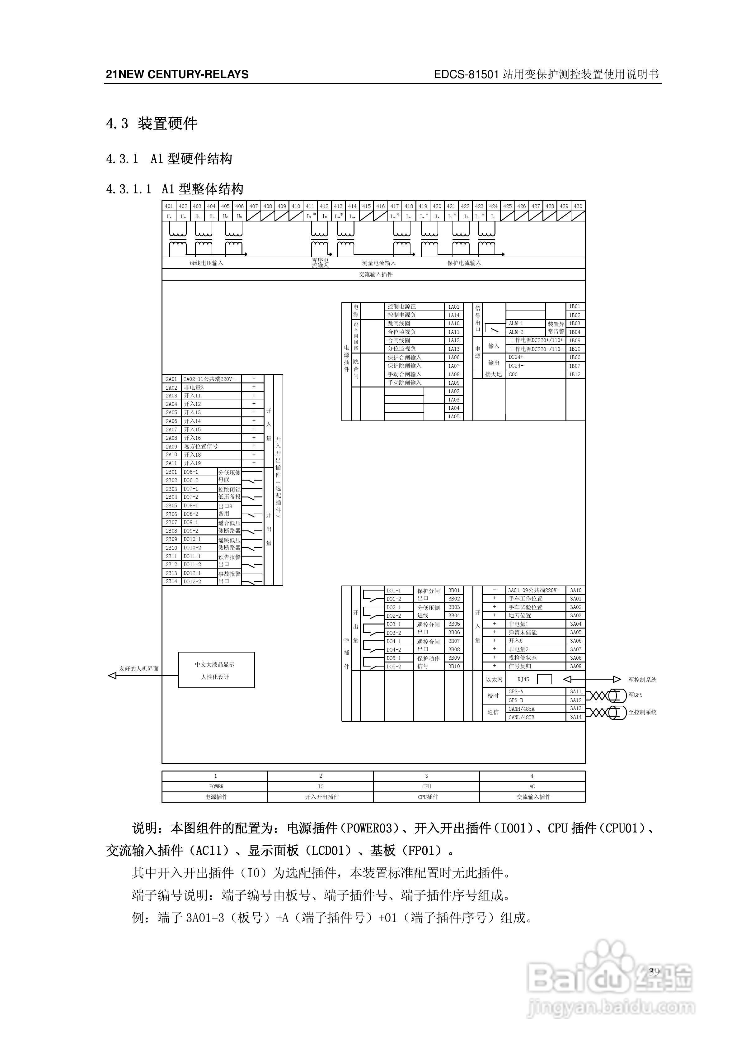 新世纪EDCS-81503站用变保护测控装置说明书:[5]
