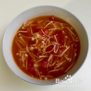 怎么做美味的西红柿金针菇汤