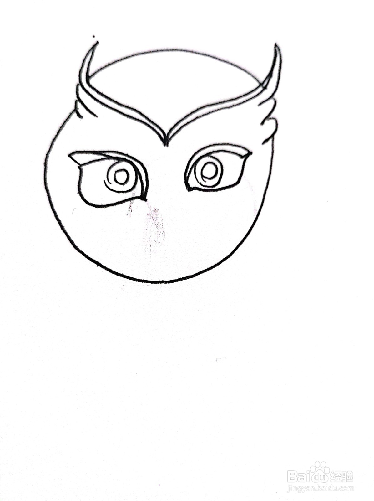 艾玛猫头鹰女侠线描画怎么画